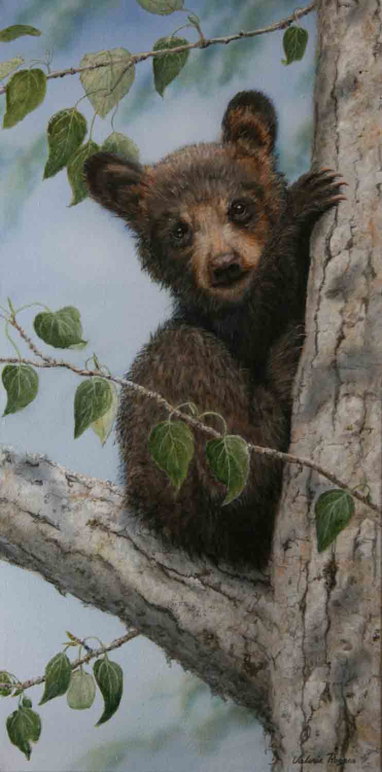 Valerie Rogers' Painting of Bear Cub