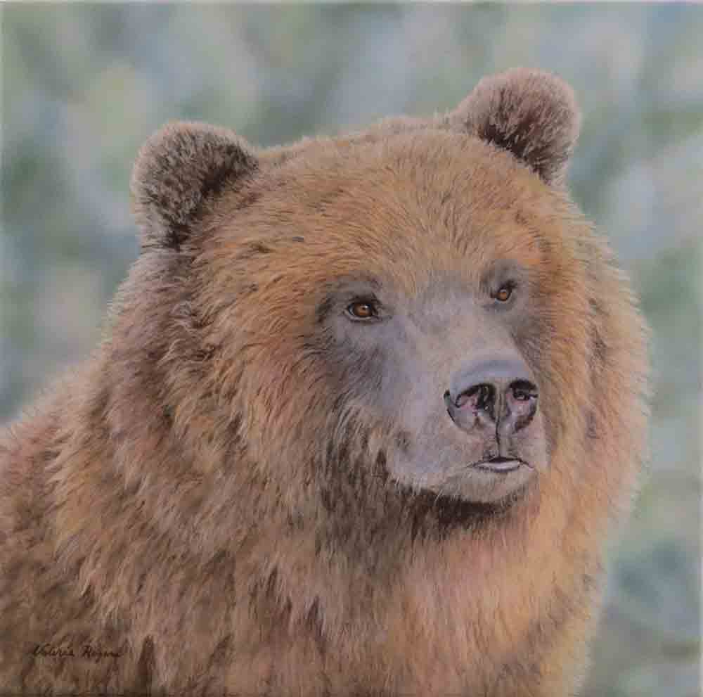 Painting of Grizzly by Valerie Rogers