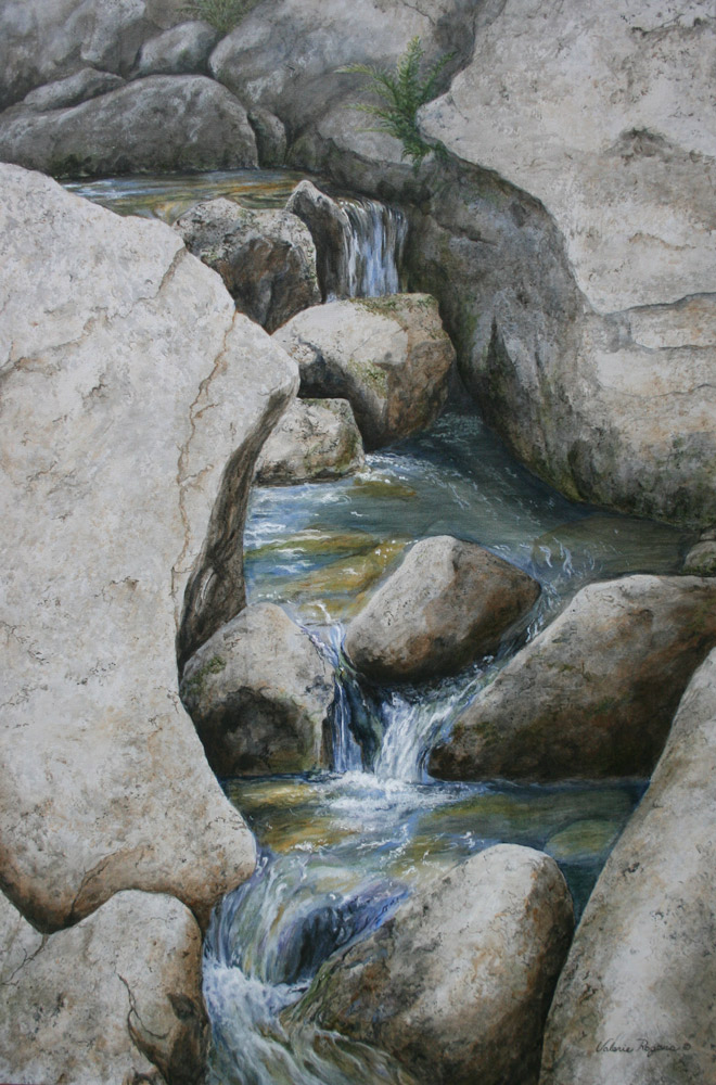 Water between the rocks