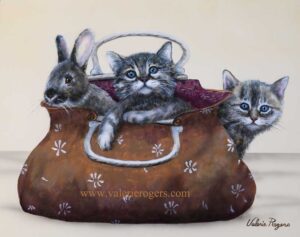 Pet Purse Painting by Valerie Rogers