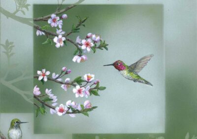 Wild Elements Hummingbirds 12×12 $395 CAD