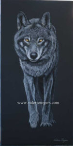 Approach - Out of the Dark Wolf by Valerie Rogers